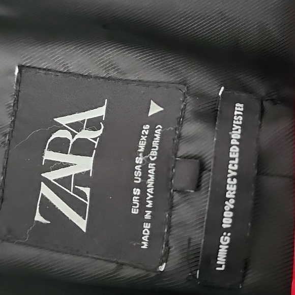 Zara Black Mid Lenght Lapel Collar Basic Blazer Jacket Size Small - Picture 16 of 16